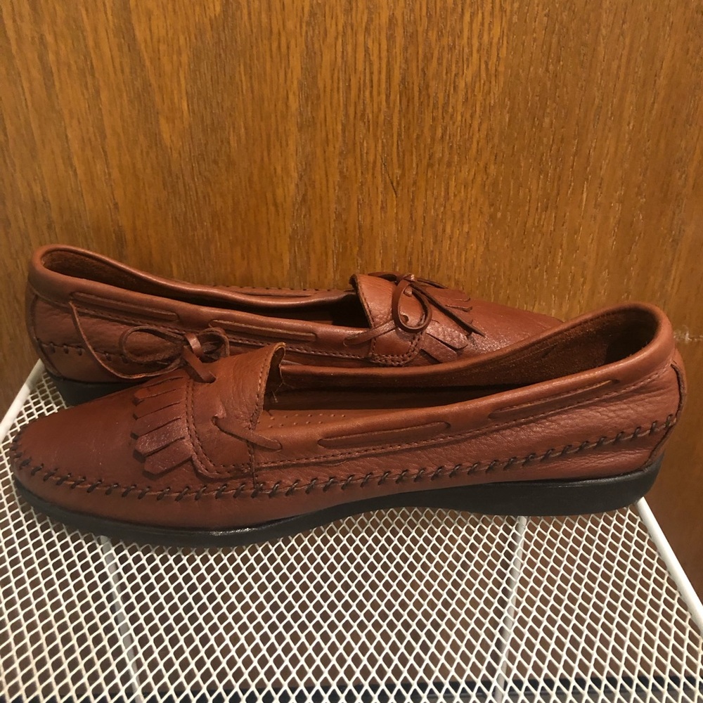 Naturalizer Brown Leather Vintage Loafers